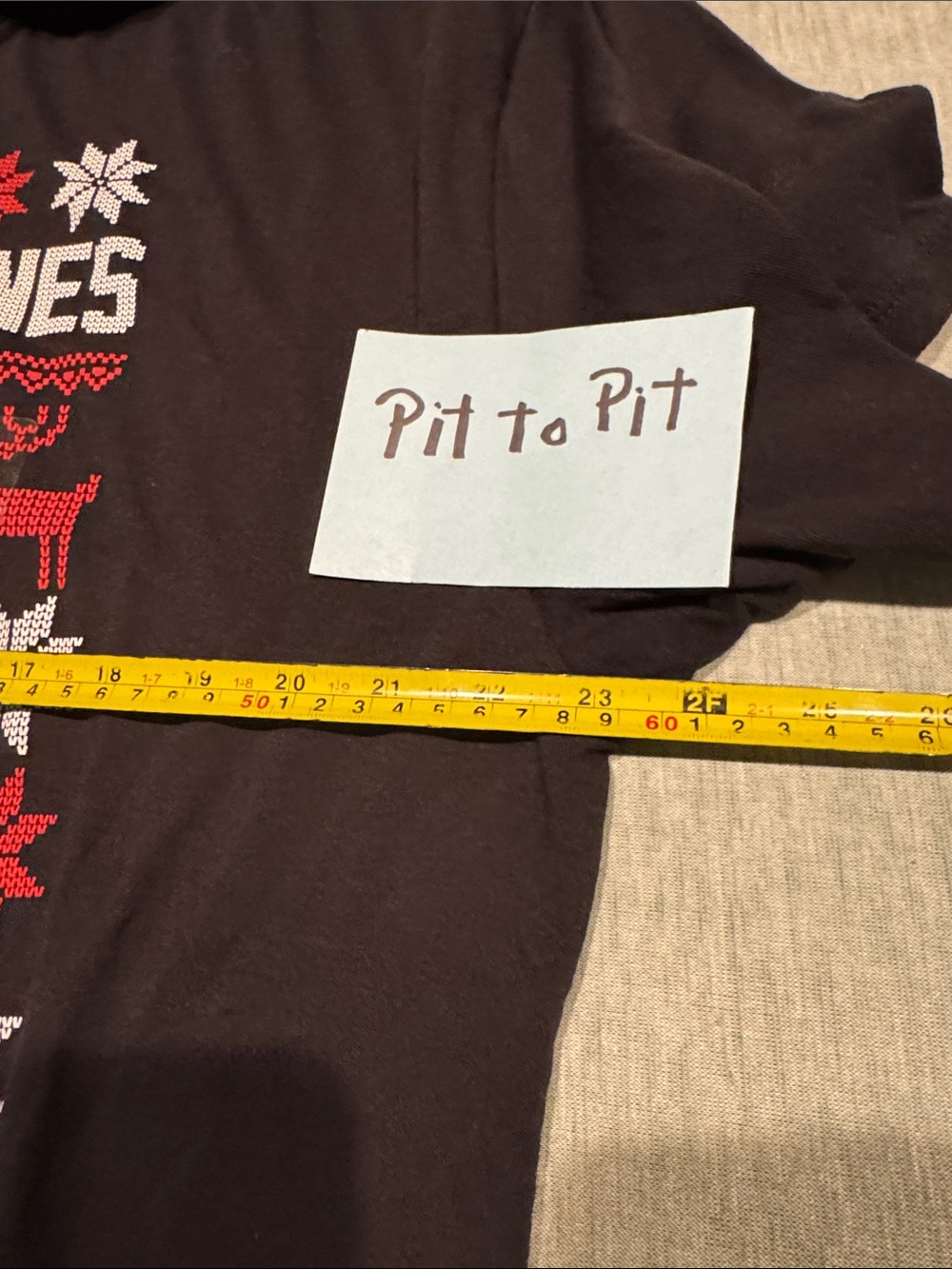 the Rolling Stones Black Tee with Red Tongue Holiday Graphic - Picture 6 of 8